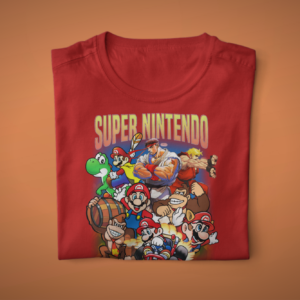 Super Nintendo Anime Graphic Printed Shirt