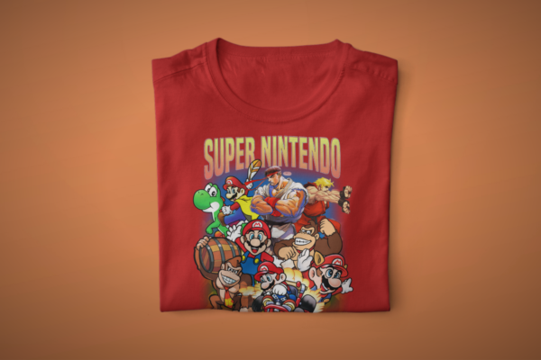 Super Nintendo Anime Graphic Printed Shirt