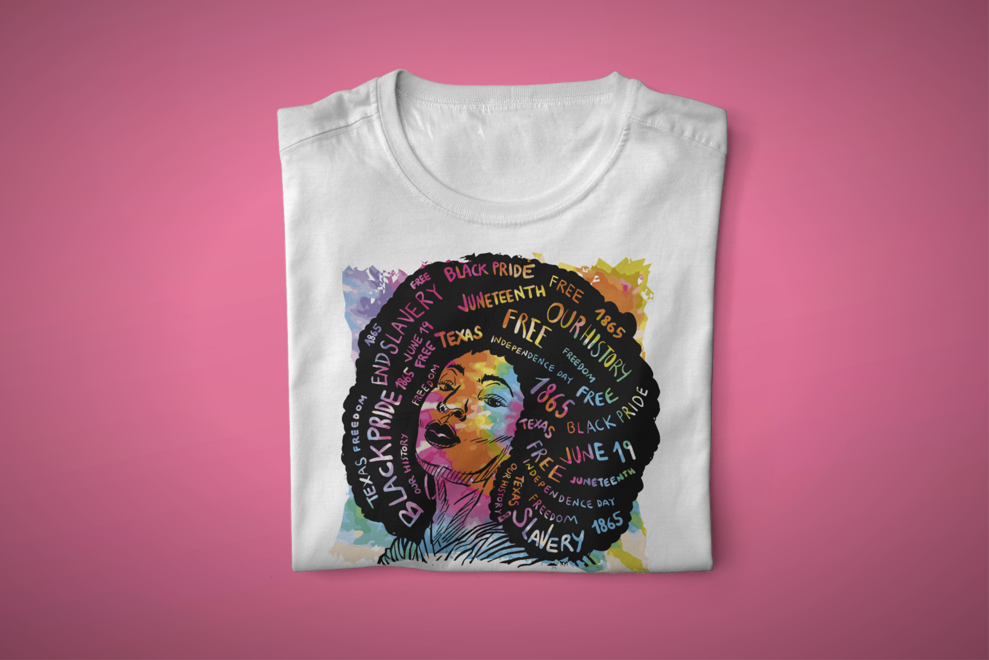Afro Black Queen Design Printed T Shirt